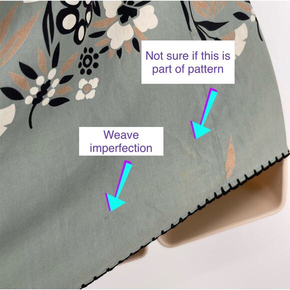 BCBGMaxAzria Crochet Bodice Silk Top Sz M Sleeveless Floral Birds Lightweight - Picture 8 of 13